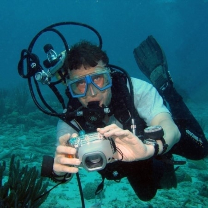 Peter Seinen in duikpak